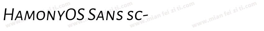 HamonyOS Sans sc字体转换